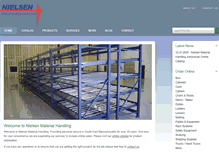 Tablet Screenshot of nielsenmaterialhandling.com